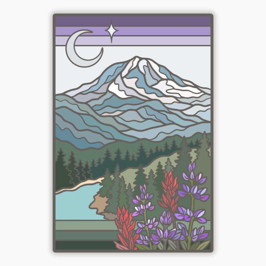 Mount Rainier National Park Tolmie Peak | Sticker