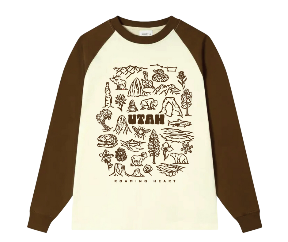 Utah Icons | Raglan Long Sleeve