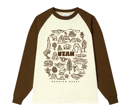 Utah Icons | Raglan Long Sleeve