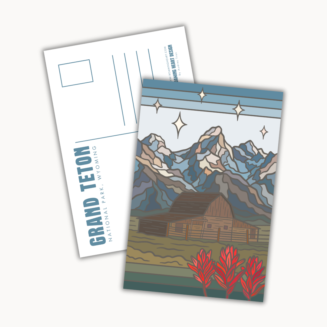 Grand Teton National Park Moulton Barn | Postcard