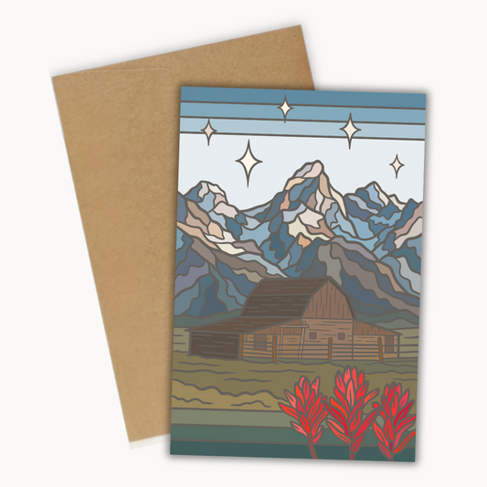 Grand Teton National Park Moulton Barn | Greeting Card