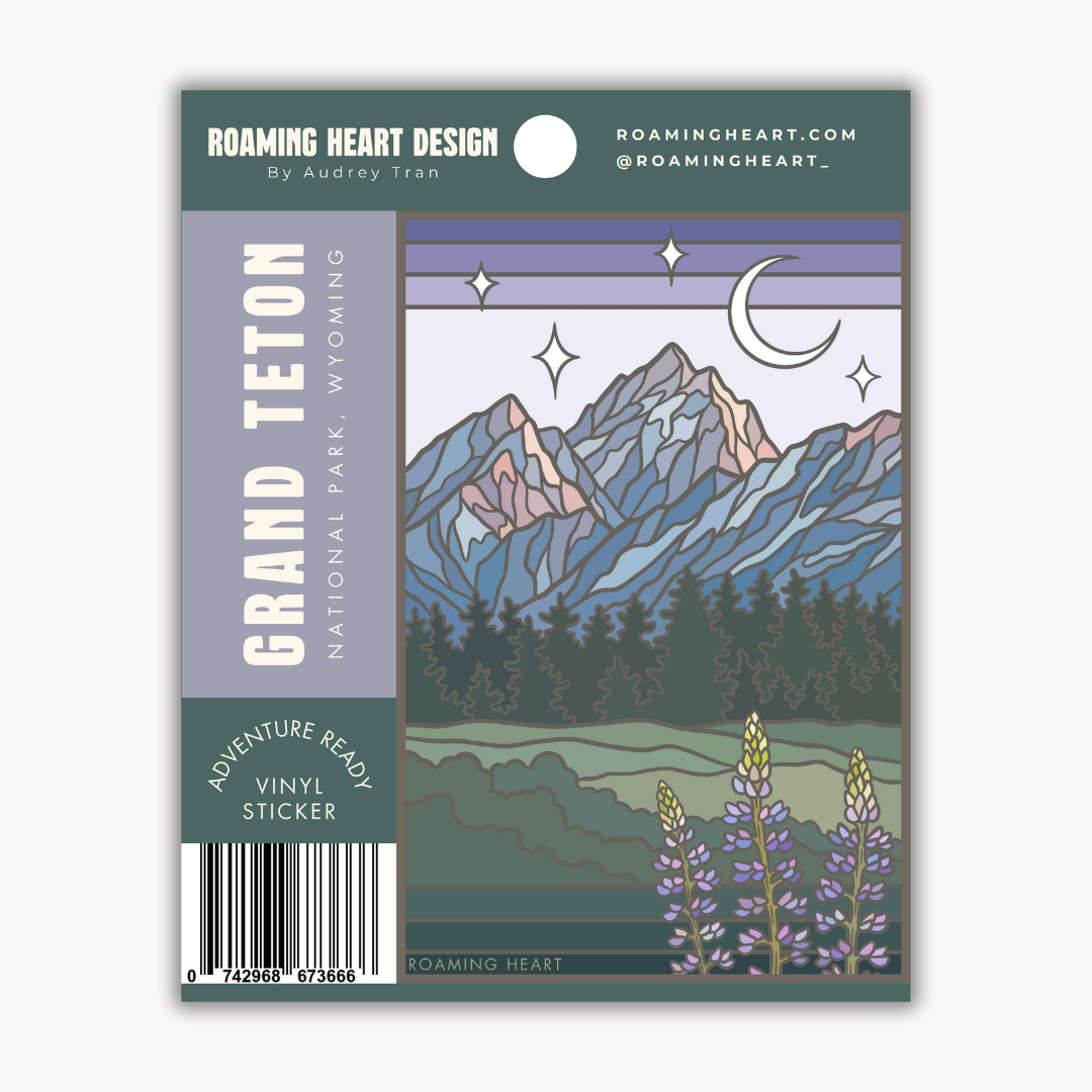 Grand Teton National Park Lupines | Sticker