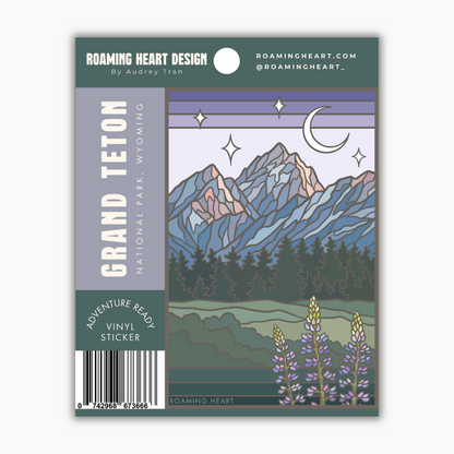Grand Teton National Park Lupines | Sticker