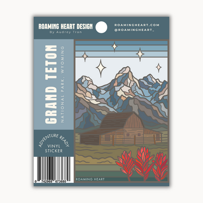 Grand Teton National Park Moulton Barn | Sticker