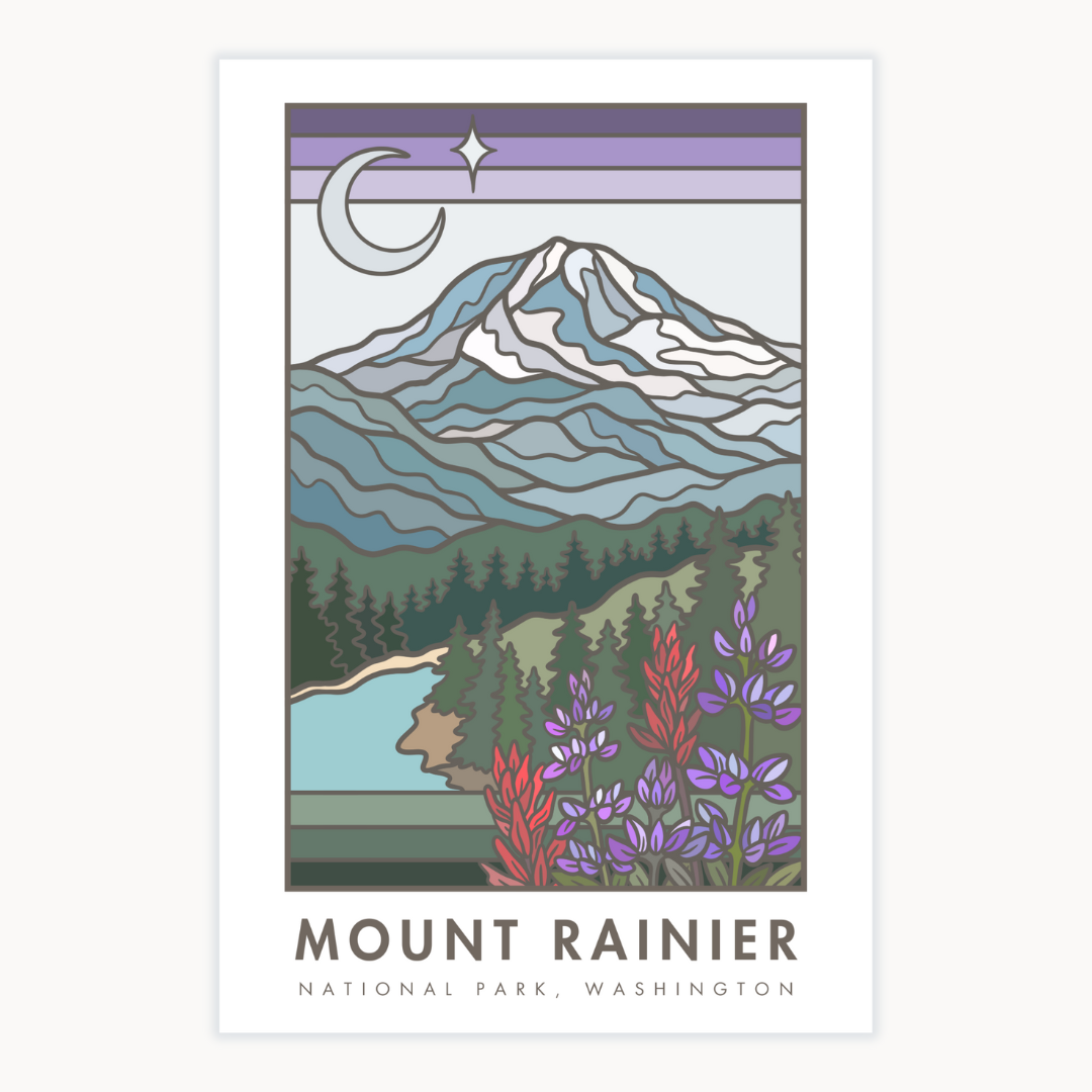 Mount Rainier National Park Tolmie Peak | Poster