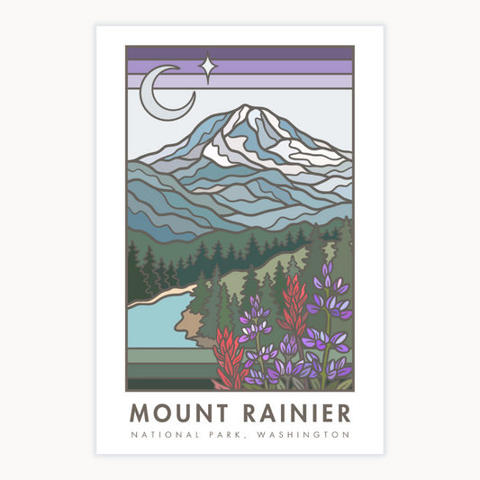 Mount Rainier National Park Tolmie Peak | Poster