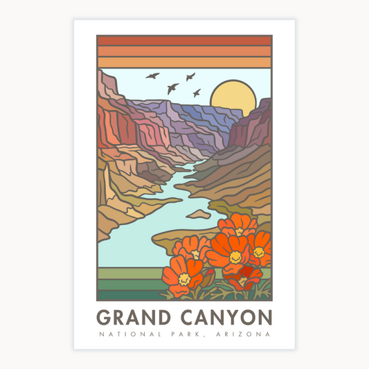 Grand Canyon National Park Below Rim | Poster