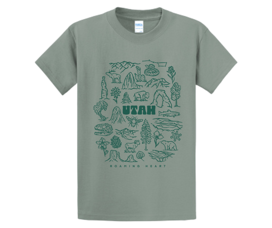 Utah Icons | Daily Tee in Blue