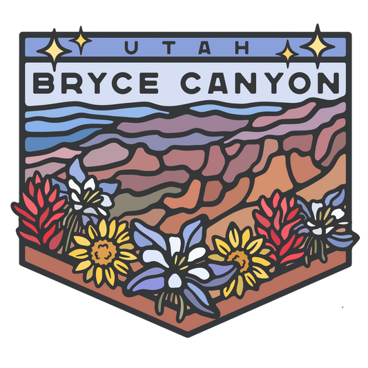 Bryce Canyon Wildflower Badge | Sticker