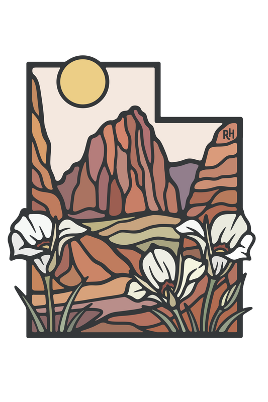 Capitol Reef Utah Outline | Sticker