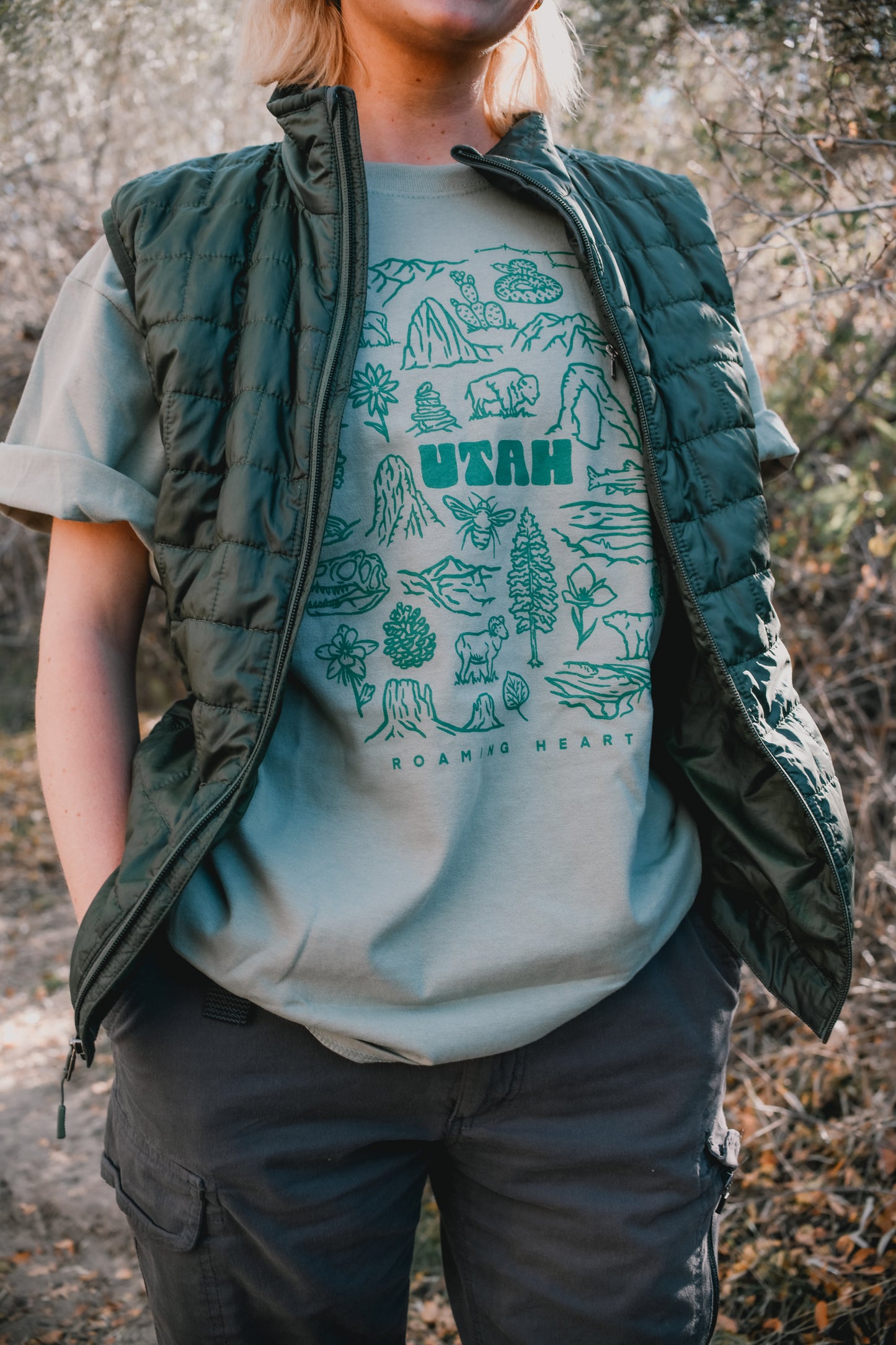 Utah Icons | Daily Tee in Blue