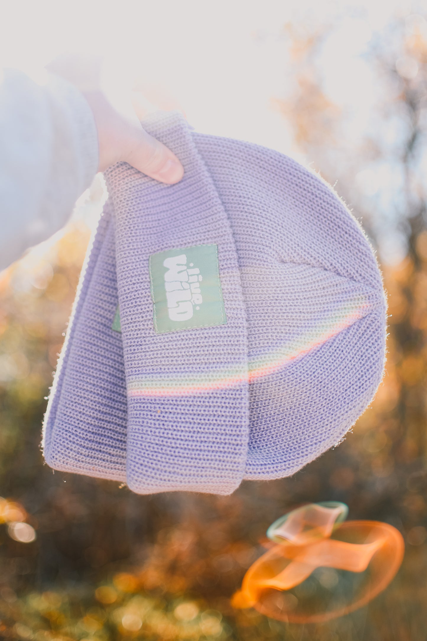 Live Wild | Fisherman Knit Beanie in Lavender