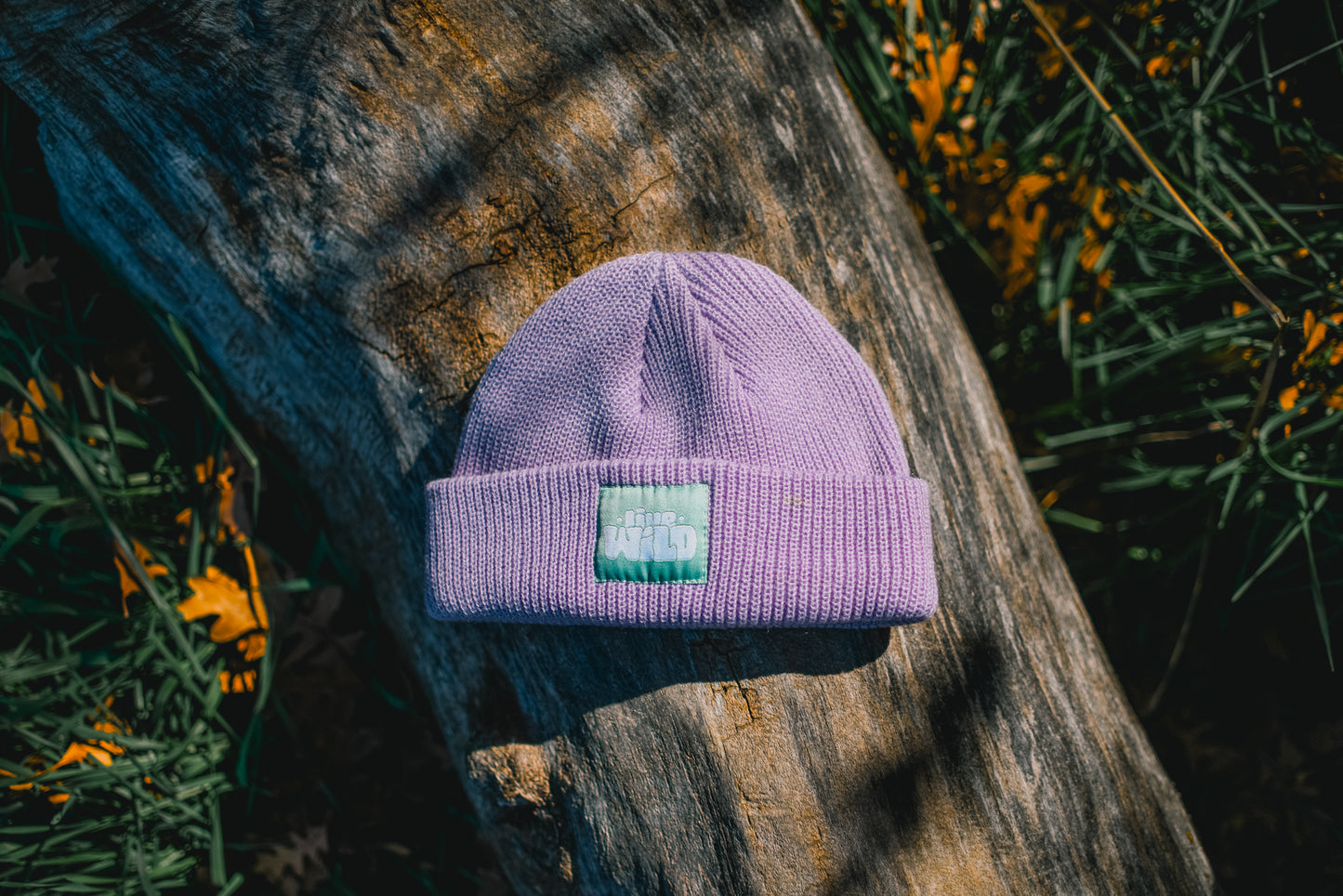 Live Wild | Fisherman Knit Beanie in Lavender