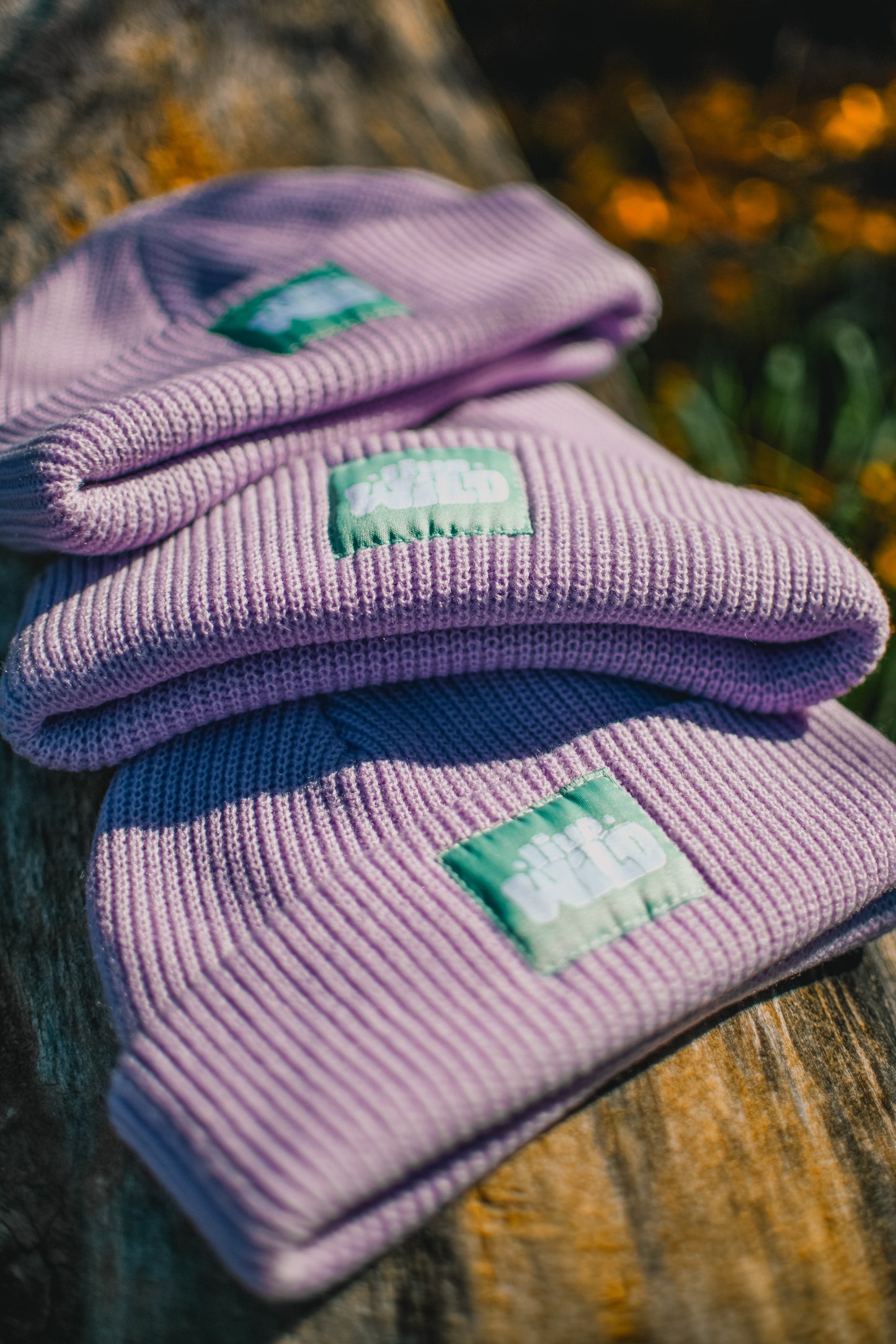 Live Wild | Fisherman Knit Beanie in Lavender