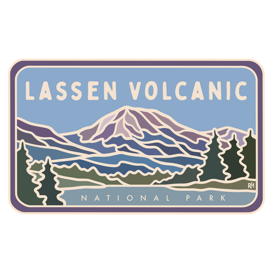 Lassen Volcanic National Park - License Plate Series | Sticker