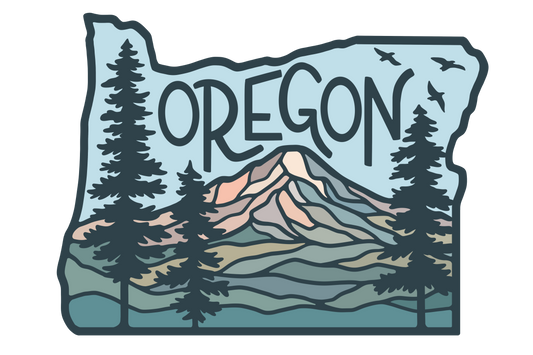Mount Hood Oregon Outline | Sticker