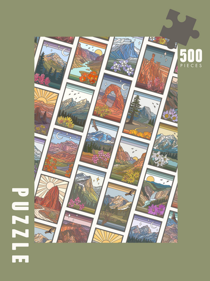 National Parks Collage | 500 Piece Puzzle