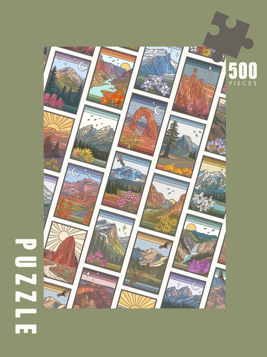National Parks Collage | 500 Piece Puzzle