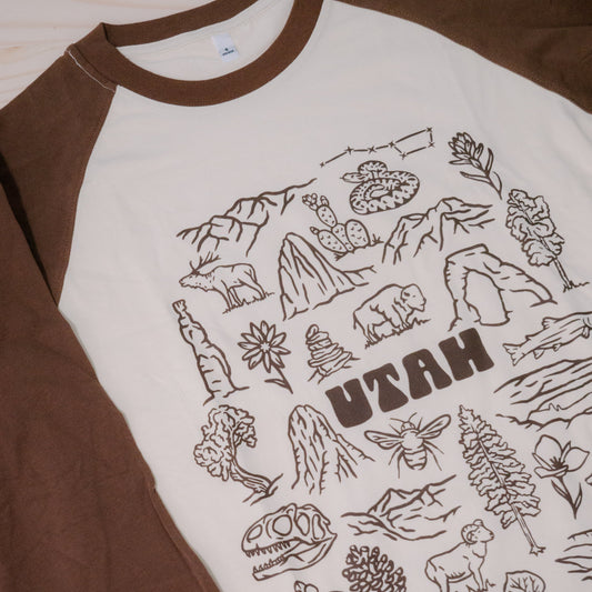 Utah Icons | Raglan Long Sleeve