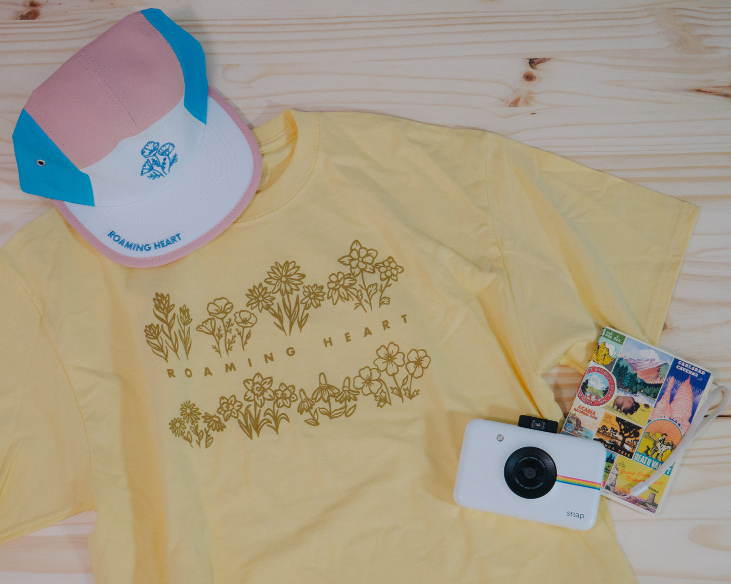Roaming Heart Wildflowers | Short Sleeve Daily Tee in Yellow