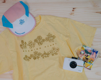Roaming Heart Wildflowers | Short Sleeve Daily Tee in Yellow