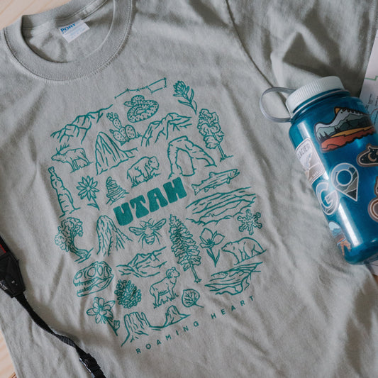 Utah Icons | Daily Tee in Blue