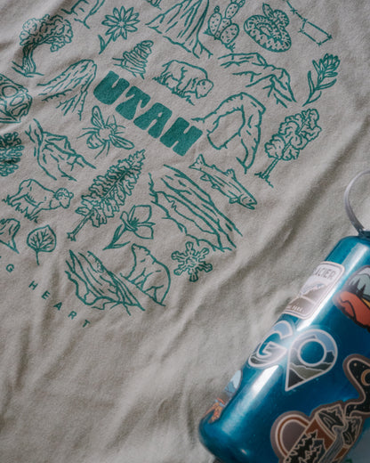Utah Icons | Daily Tee in Blue