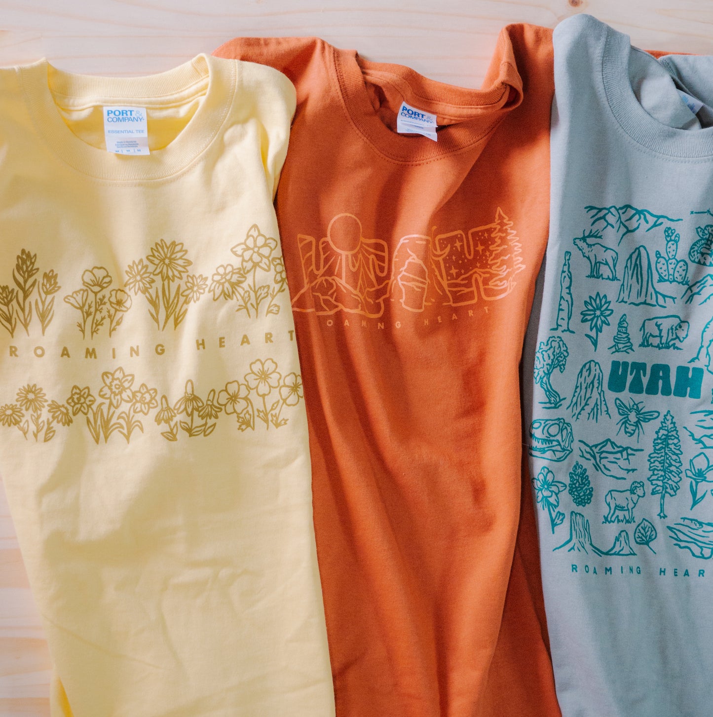 Roaming Heart Wildflowers | Short Sleeve Daily Tee in Yellow