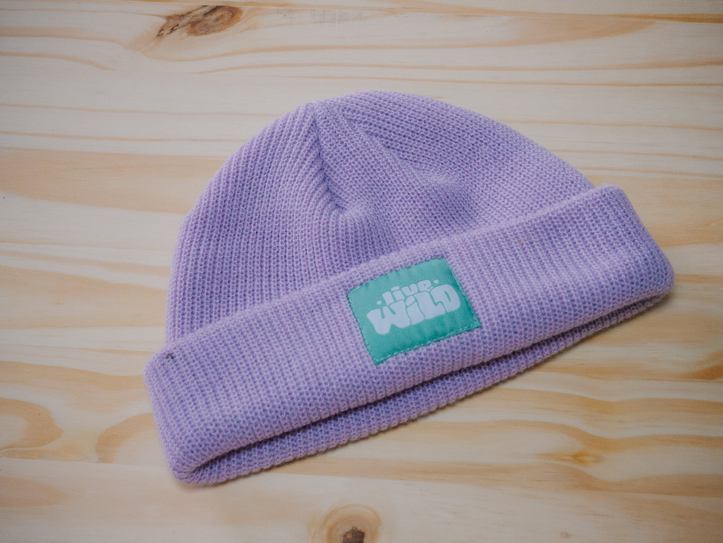 Live Wild | Fisherman Knit Beanie in Lavender