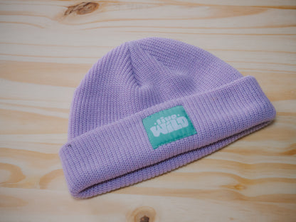 Live Wild | Fisherman Knit Beanie in Lavender