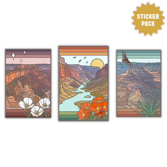 Grand Canyon National Park Sticker Pack | 3 Stickers