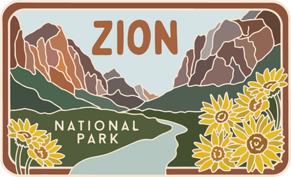 Zion - License Plate Series | Sticker